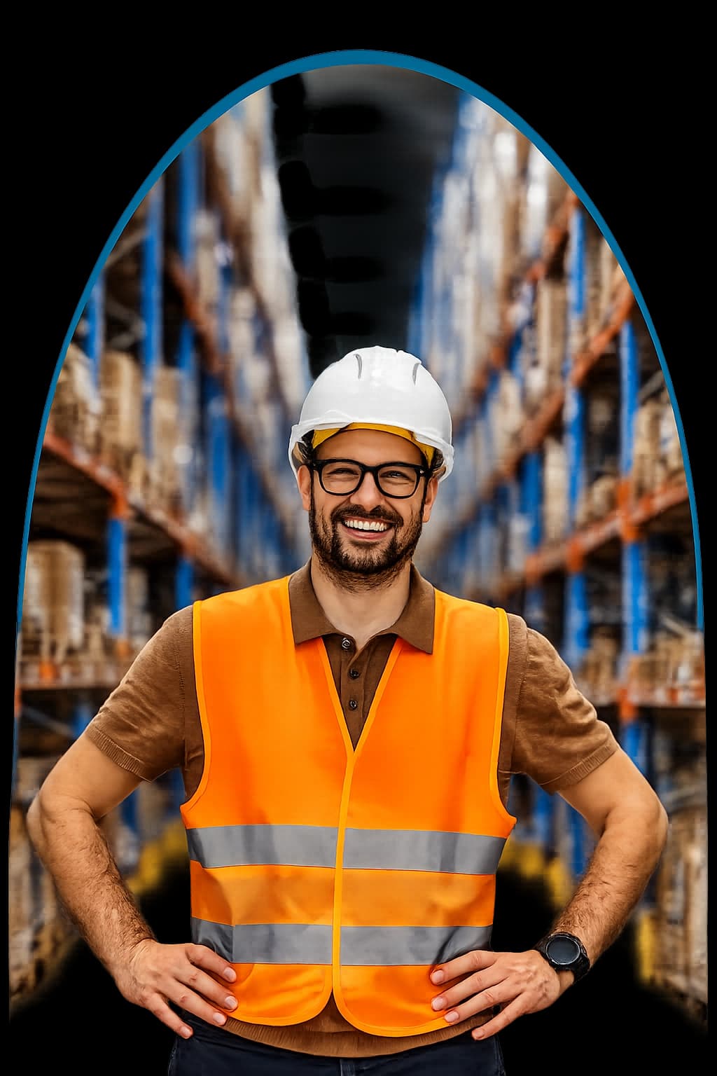 Warehouse operators using Warewiser on tablet